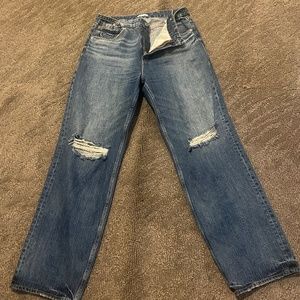 Wide leg 90's style jeans